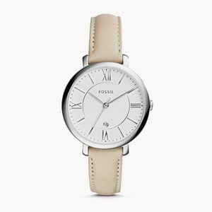 ❌SOLD❌Fossil Jacqueline Beige Leather Watch